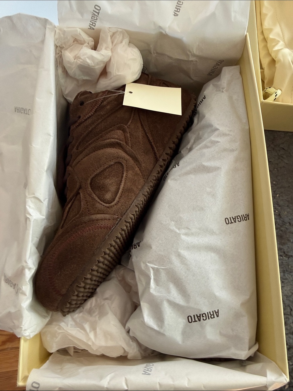 Axel Arigato Brown Suede Slow Runner Sneakers